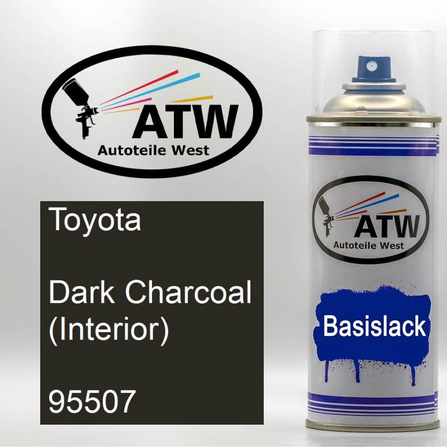Toyota, Dark Charcoal (Interior), 95507: 400ml Sprühdose, von ATW Autoteile West.